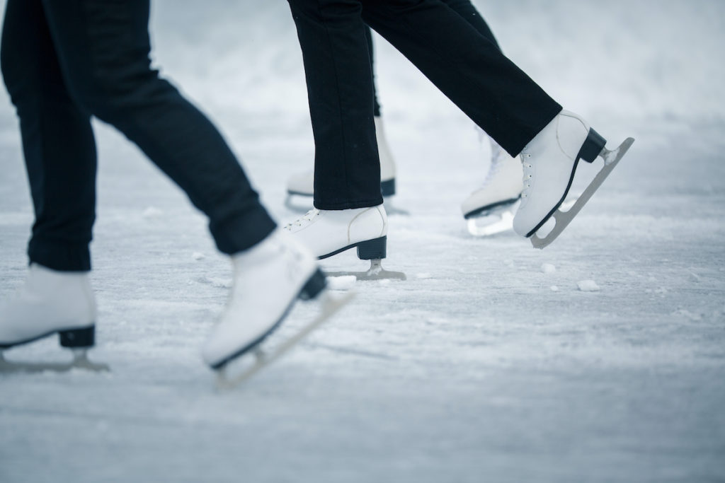 people ice skating