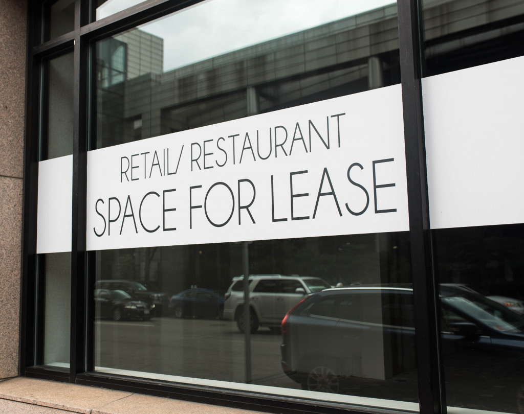 A retail space ready for rent