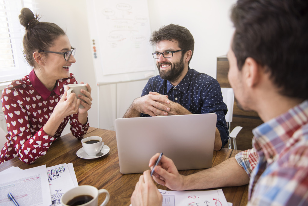 business people having a meeting